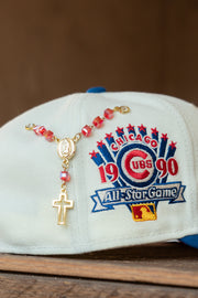 RED ROSARIO PIN