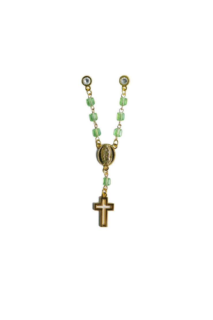 GREEN ROSARIO PIN