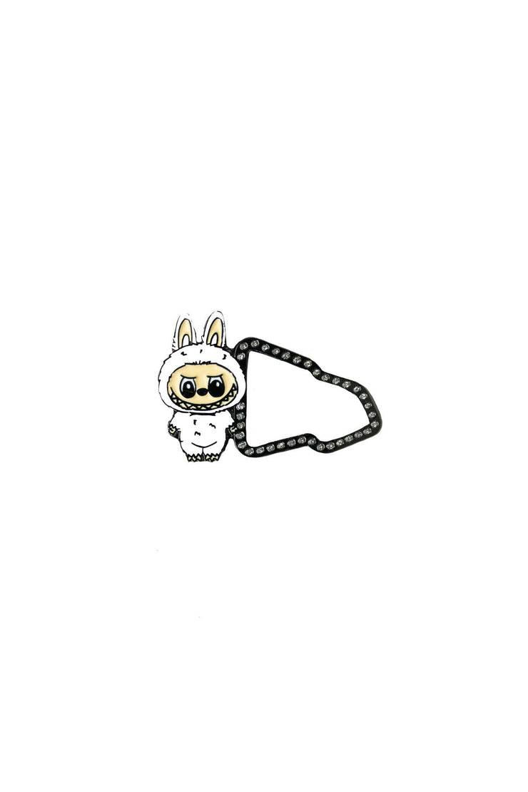 WHITE LABUBU NEW ERA PIN